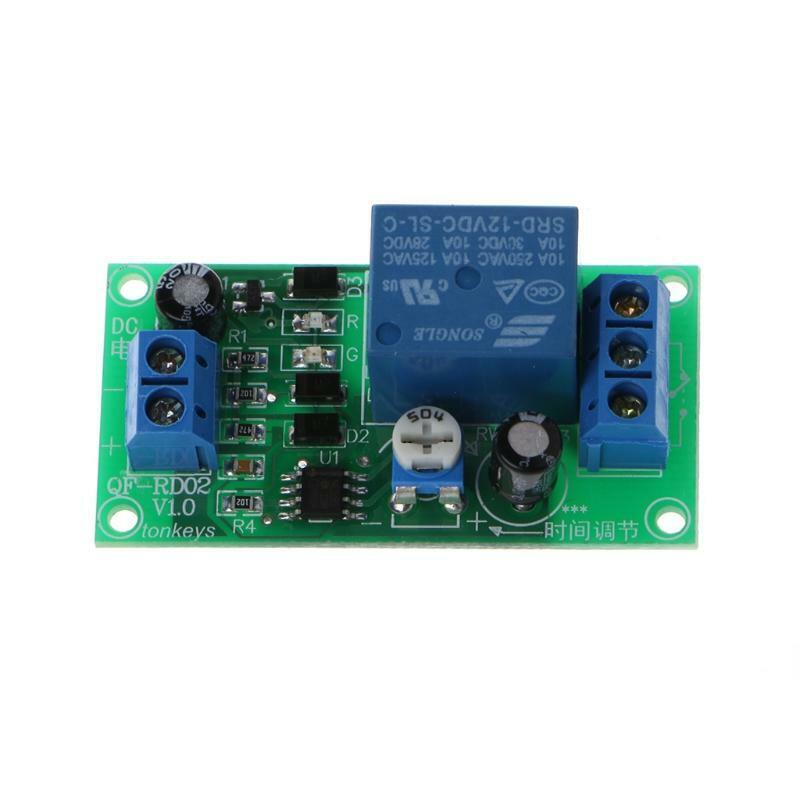 DC 12V To 30V DC/250V AC 0-60S Adjustable Delay Timer Switch NE555 Relay Module