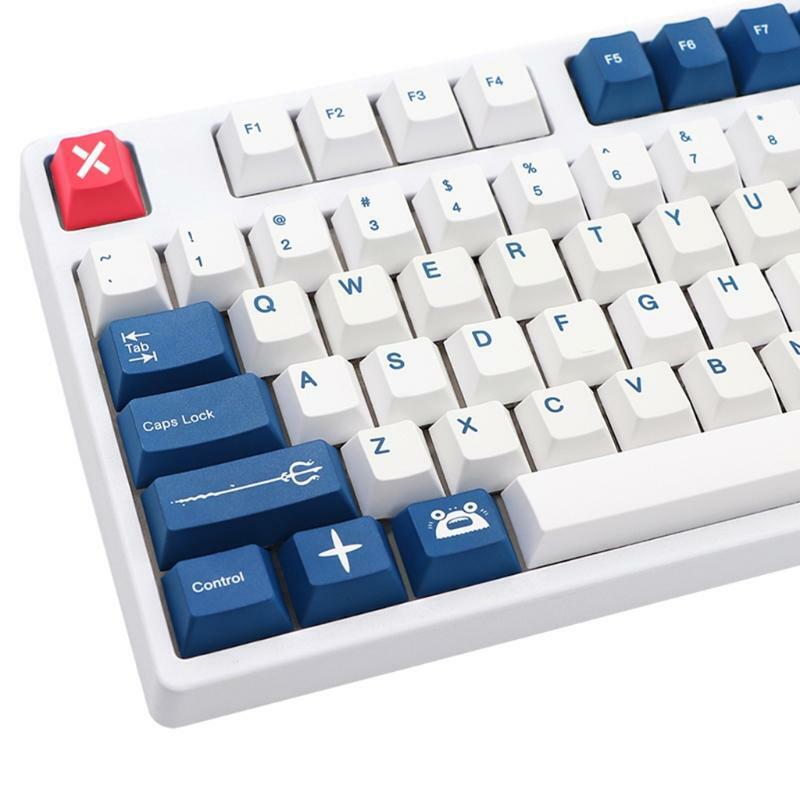 138 Pieces PBT Keycap Cherry Profile Standard Sublimation Process Iso Key Cover