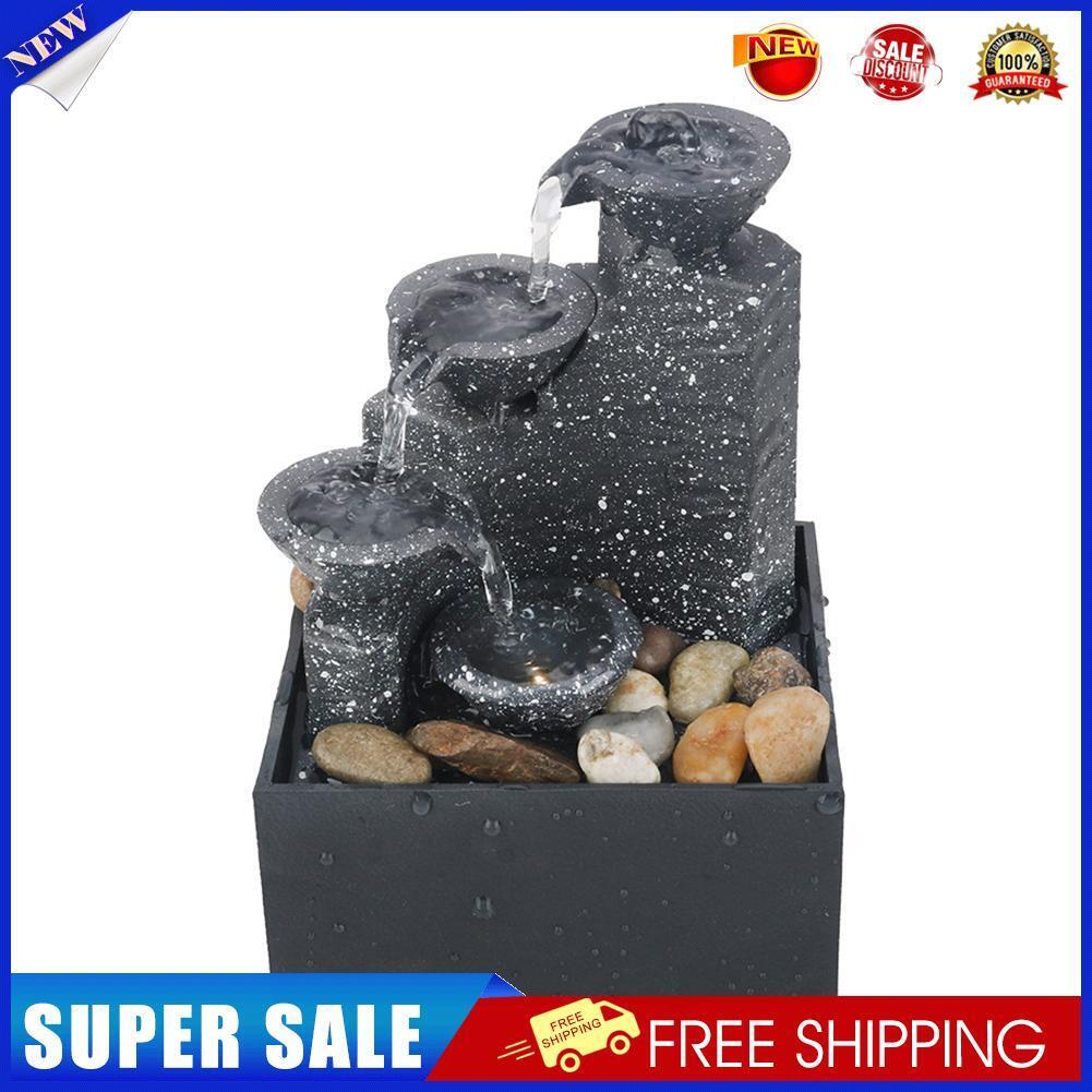 Water Fountain Desktop Ornaments Flowing Waterfall Gather Luck Feng Shui