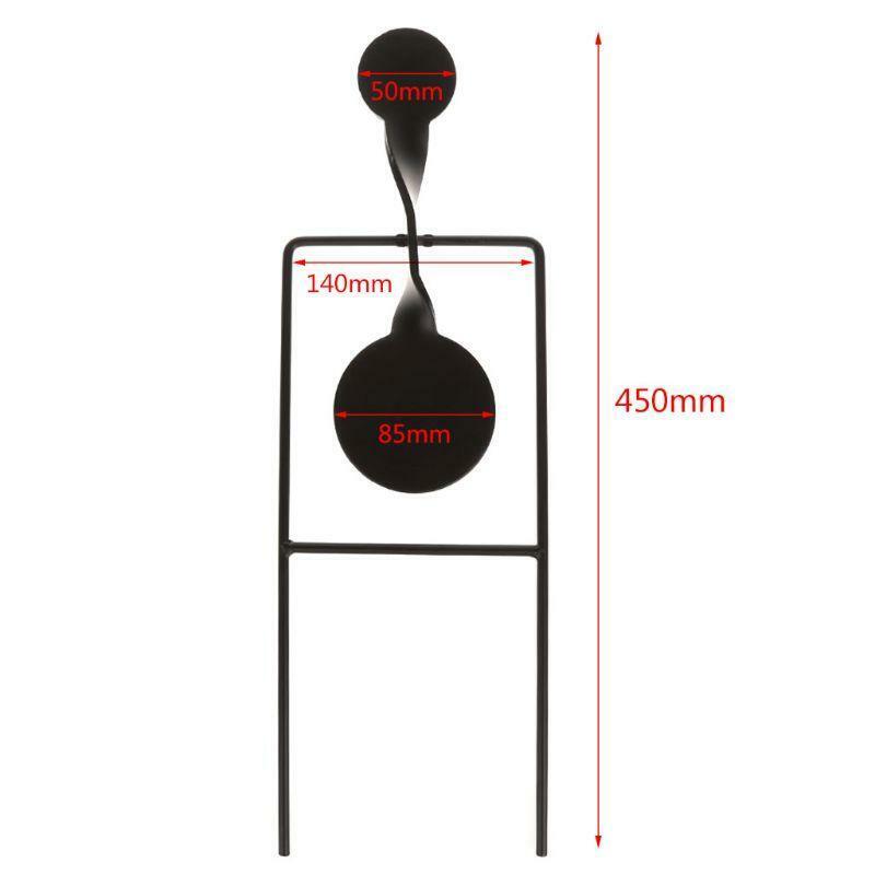 Shooting Target Outdoor Hunting Catapult Practice Games Metal Action Spinner