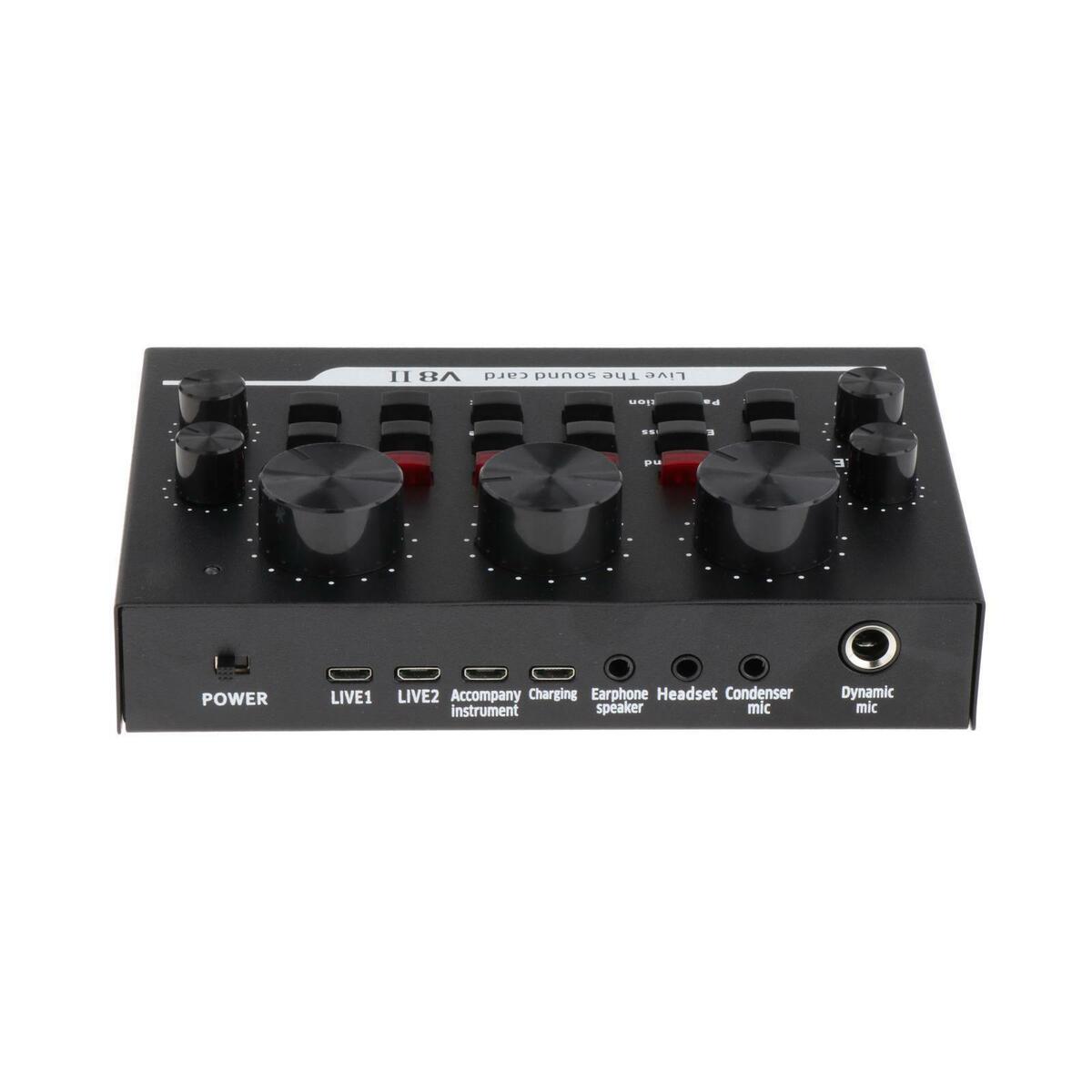 Mini V8II  Card  Mixer for Laptop Headset Phone Computer