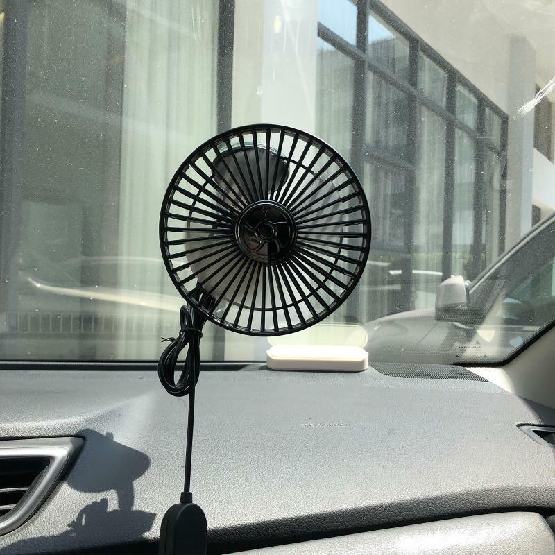 USB Car Fan with Suction Cup Dashboard Fan Car Auto Cooler for SUV RV Van Truck