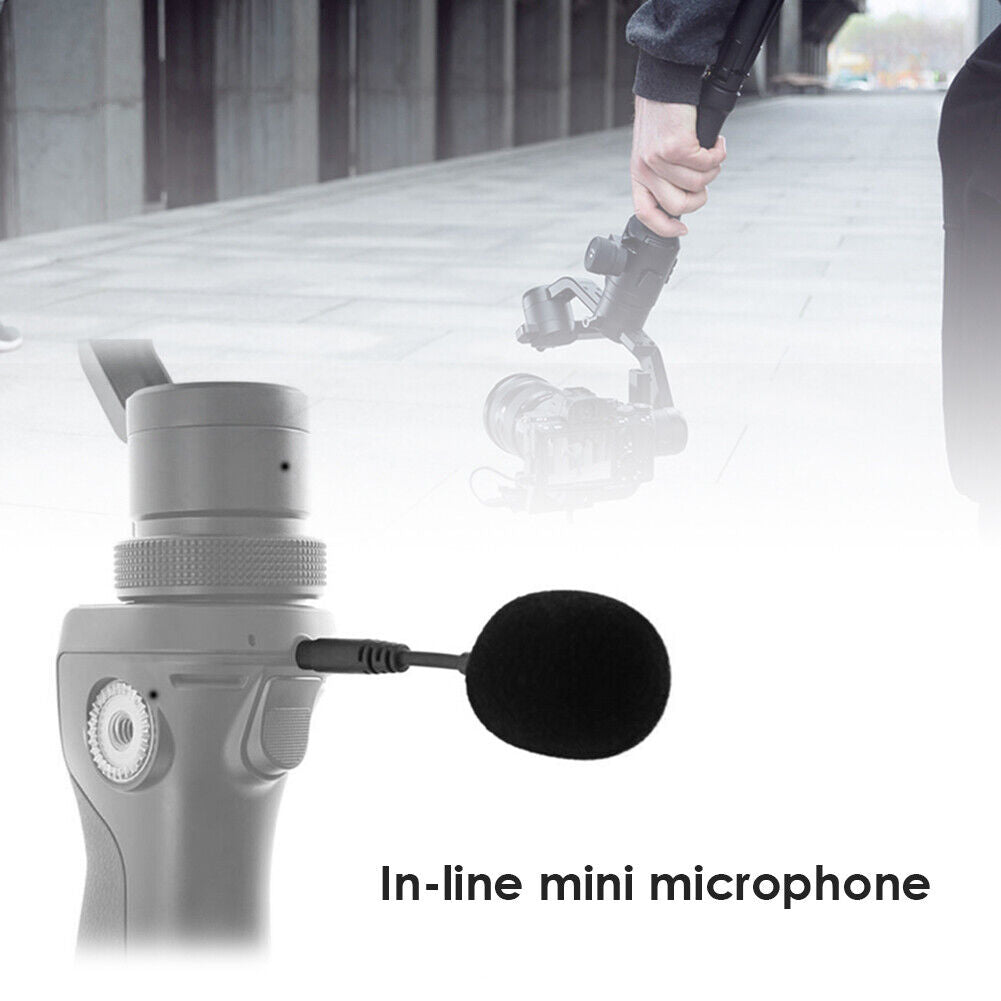 Mini Microphone 3.5mm AUX TRRS Portable Mic for Phone Computer PC Recording
