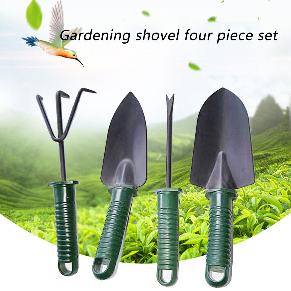 4pcs/set Mini Shovel Rake Spade Set Garden Bonsai Tool for Women Men Gift