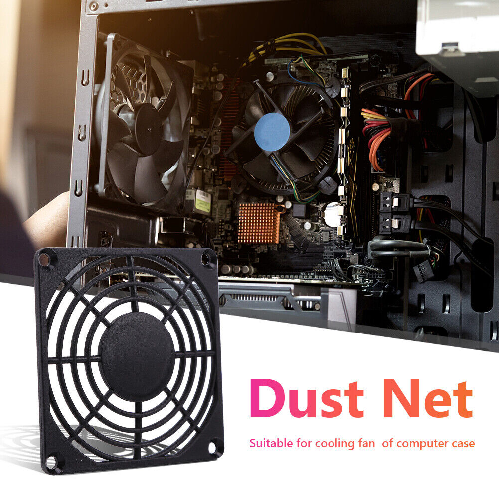 5pcs 80mm PC Computer Case Fan Dust Filter Screen Plastic Dustproof Grills