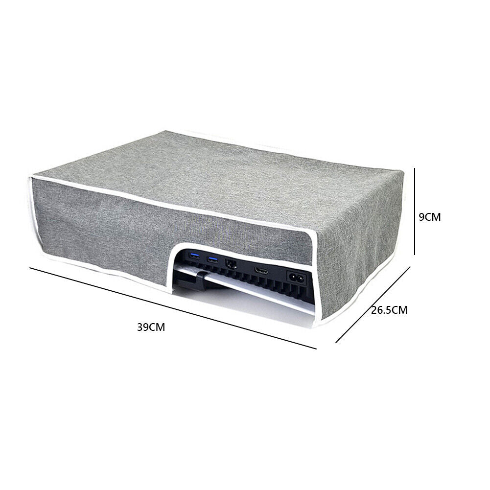 Dust Proof Cover for PS5 Console Protector Case (Horizontal Ant Cloth Grey)