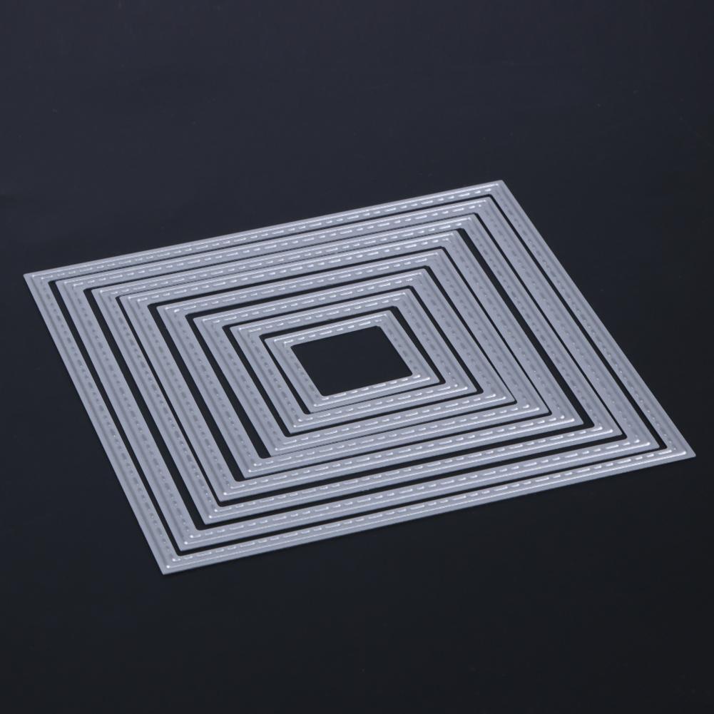 8 DIY Square Cutting Dies Stencils Embossing Card Scrapbooking Album