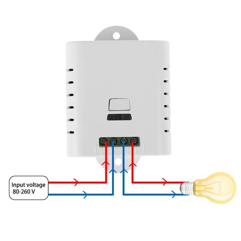 AC85V-250V Single Way Switch Wireless Receiver Controller with panel Control