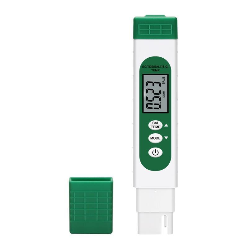 High Accuracy Water Quality Tester TDS/EC/S.G/Salt/Temp Meter for Drinking Water