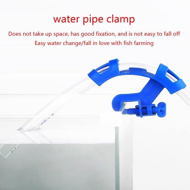 Fish Tank Hose Holder Adjustable Water Tube Clamp Clip Air Pump Accessories