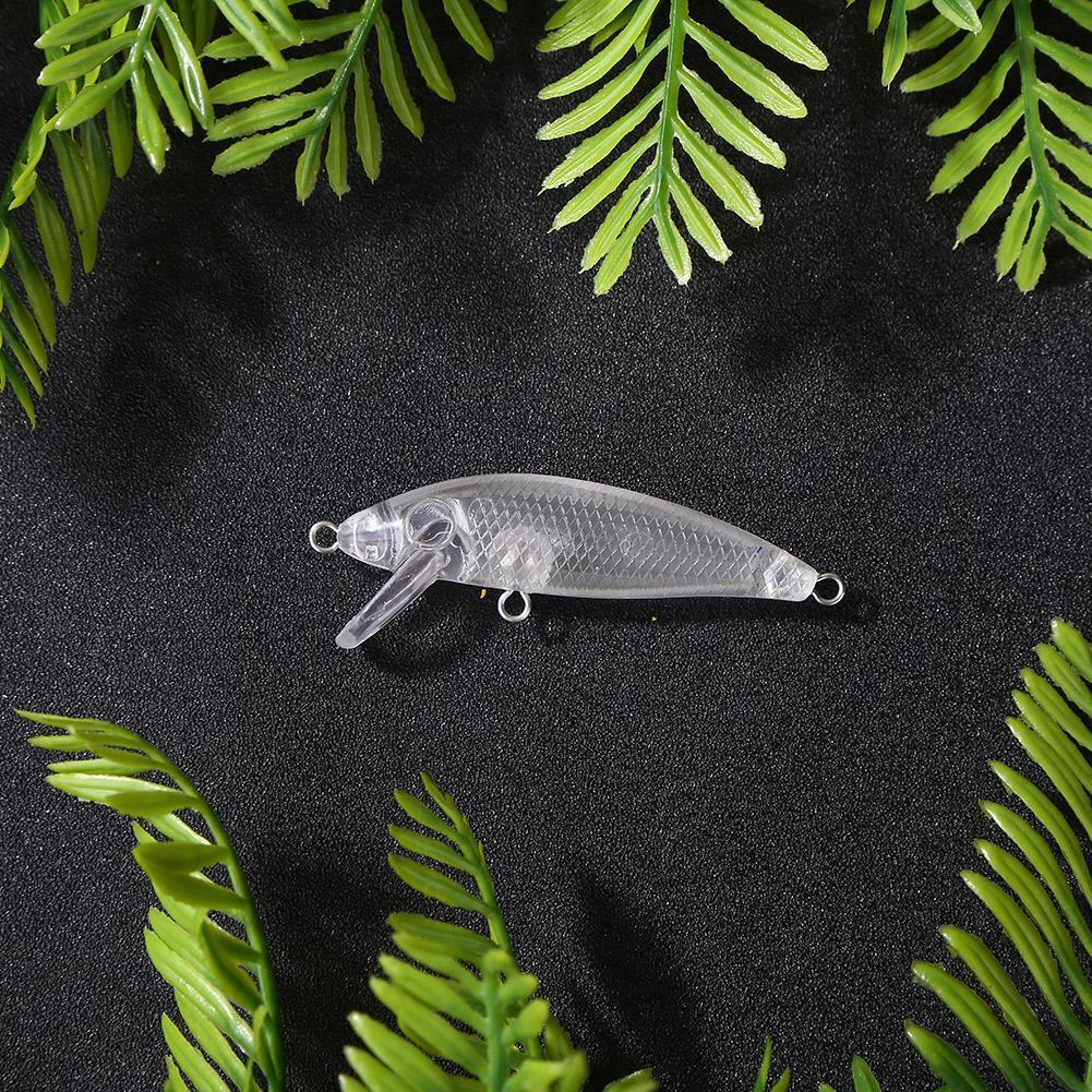 5.5cm 3.5g Plastic Transparent Blank Fishing Lure Hard Baits without Hook
