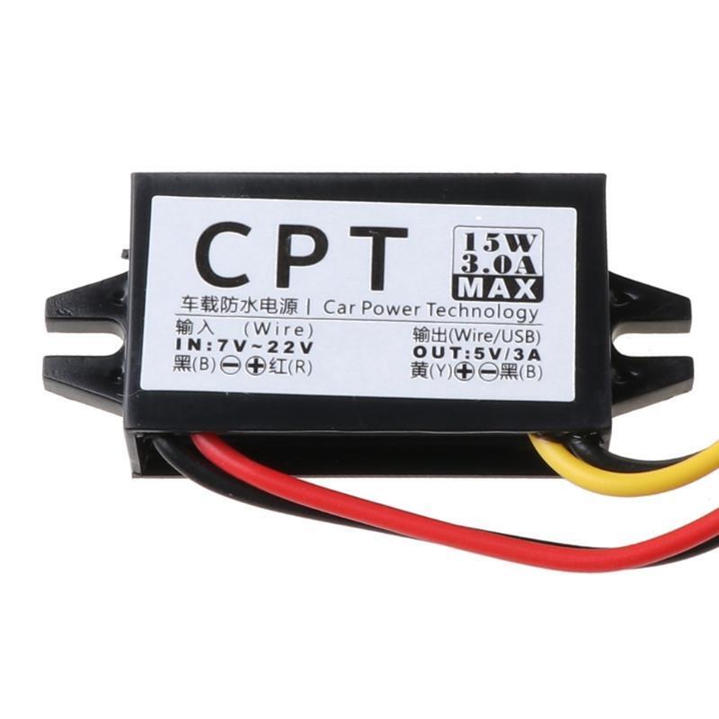 DC/DC Converter Regulator 12V To 5V 3A 15W Car LED Display Power Supply Module