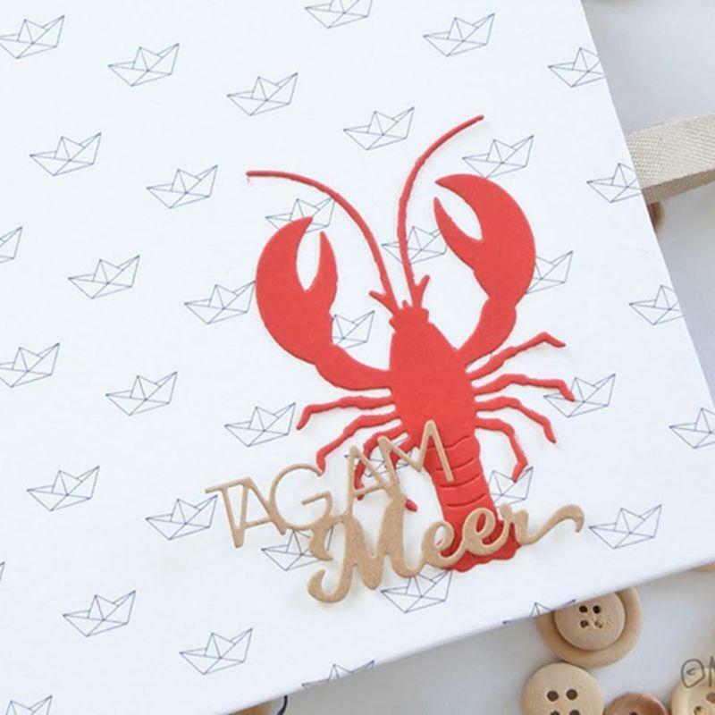 Lobster Metal Cutting Dies Stencil Scrapbooking DIY Album card Paper Embossing
