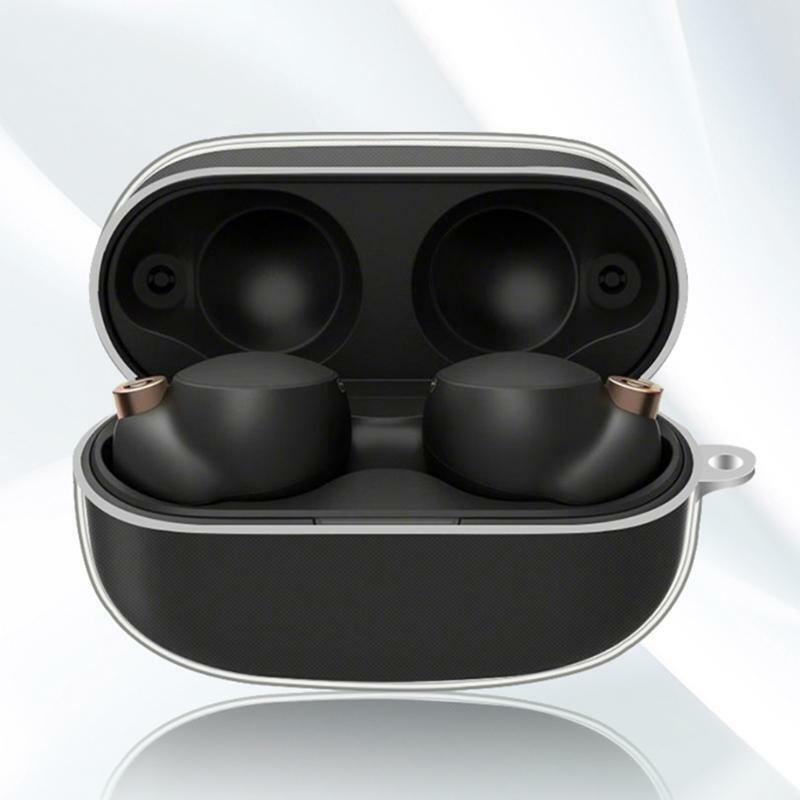 Case Cover with Keychain for -S-o-ny WF-1000XM4 Earbuds, Transparent TPU Case