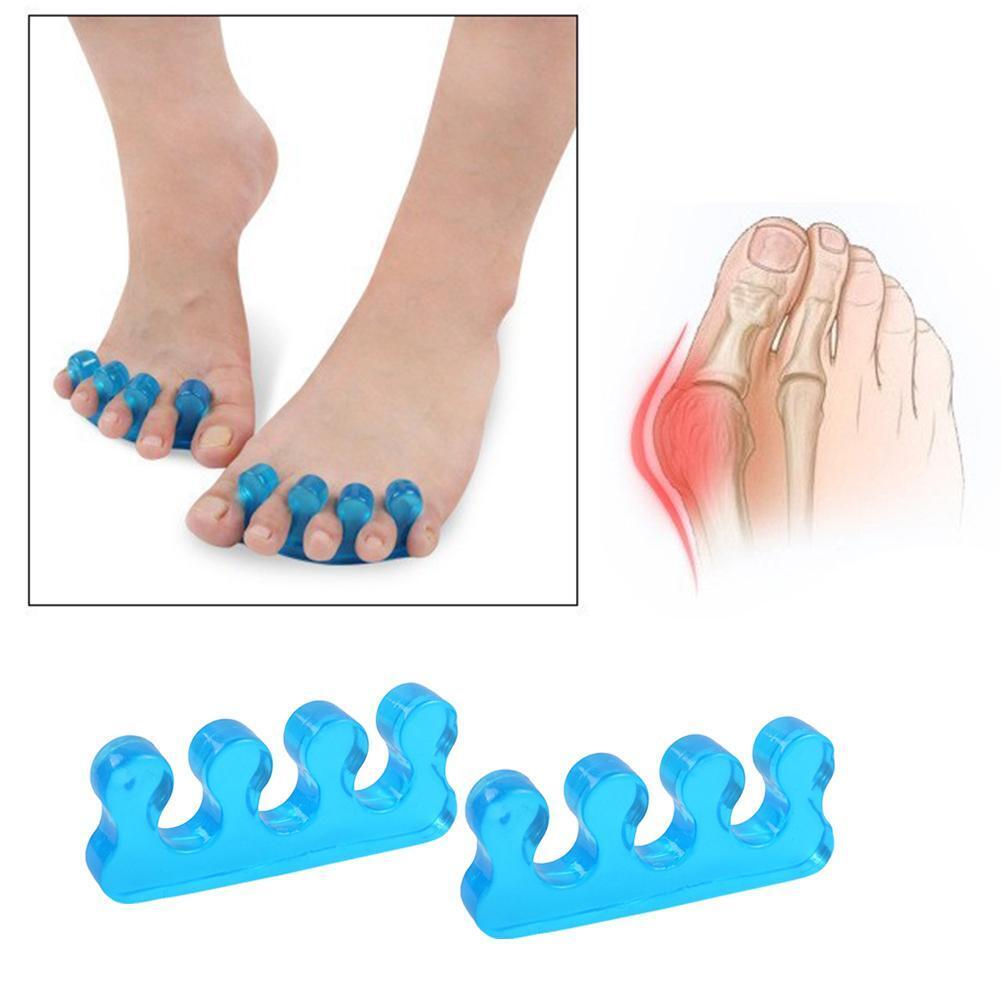 2pcs Soft Form Toe Separators Flexible Finger Spacer for Manicure Pedicure