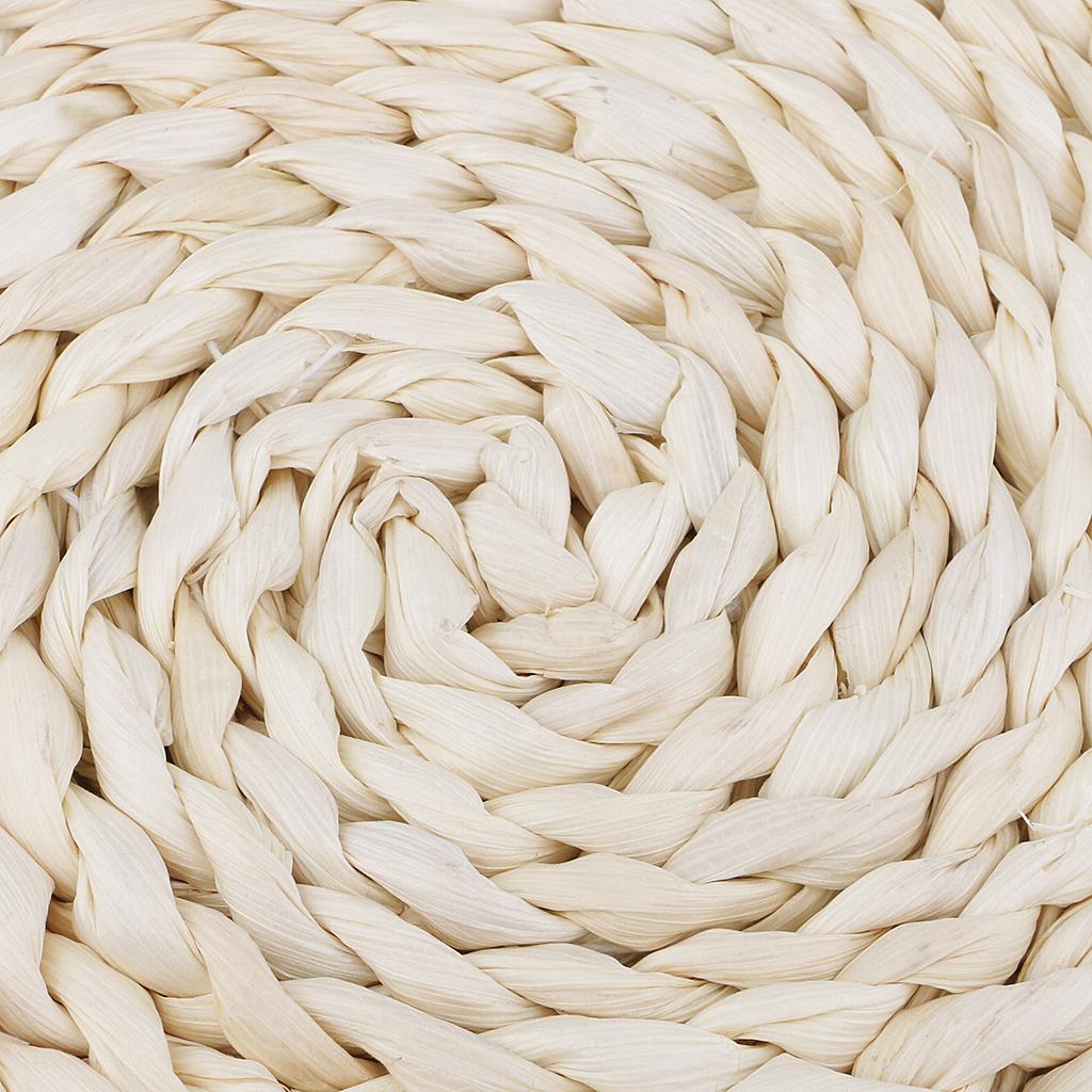 40cm Handmade Natural Straw Pouf Tatami Cushion Meditation Yoga Mat Zafu