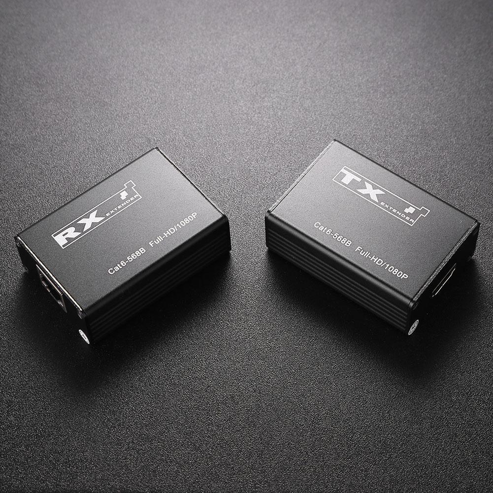 30m Wired HDMI-compatible Transmitter Receiver 1080P Splitter Adapter for C