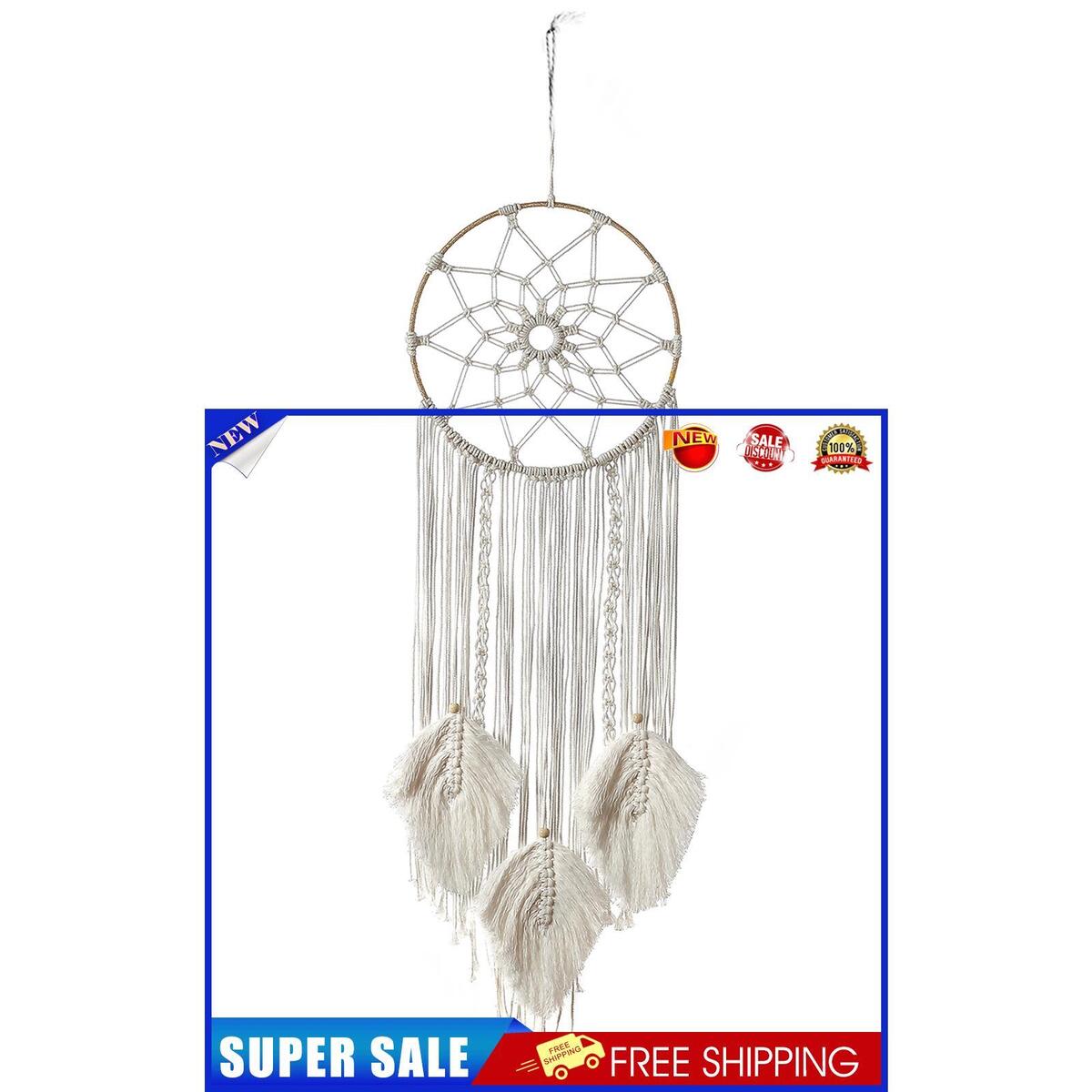 Nordic Woven Dream Catcher, Handmade Wall Hanging Decor for Room Wedding