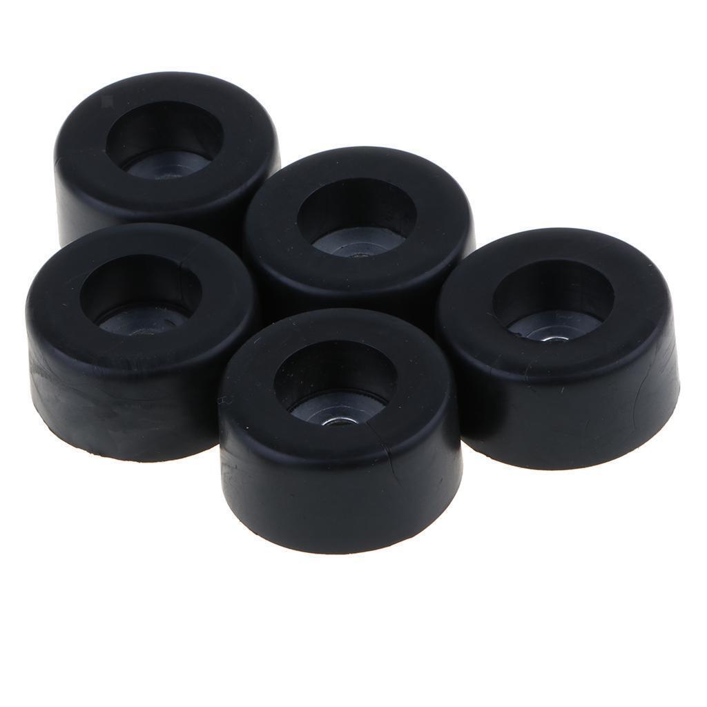 5 Pack Rubber Feet Bumpers Amplifier Speaker Cabinet Leg Foot Pads, 38x19mm