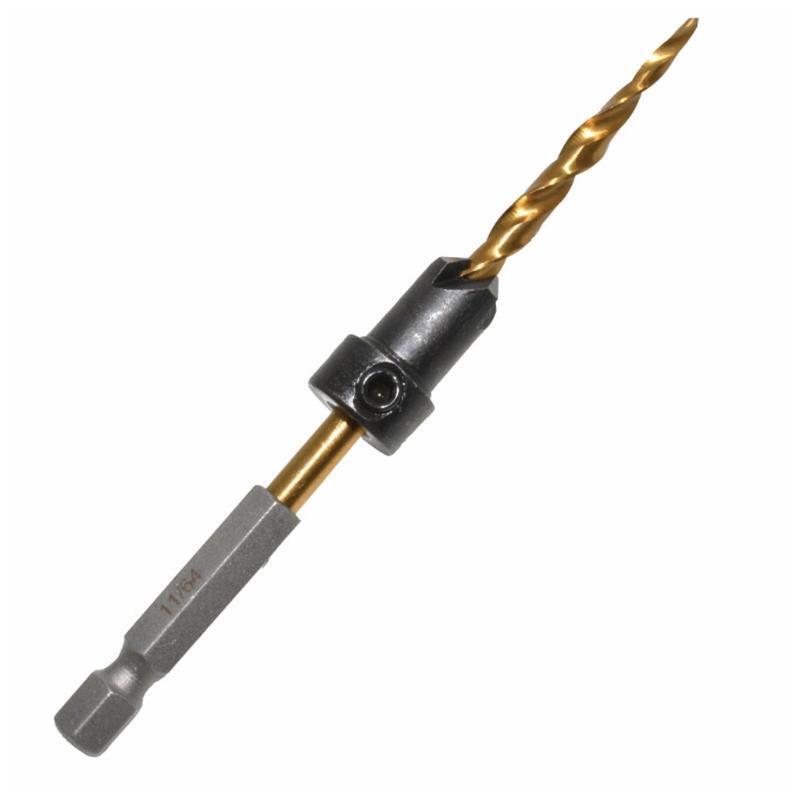 7/64" ?9/64"?11/64"?3/16"?7/32" Multifunctional Wood Countersink Drill Bit Set