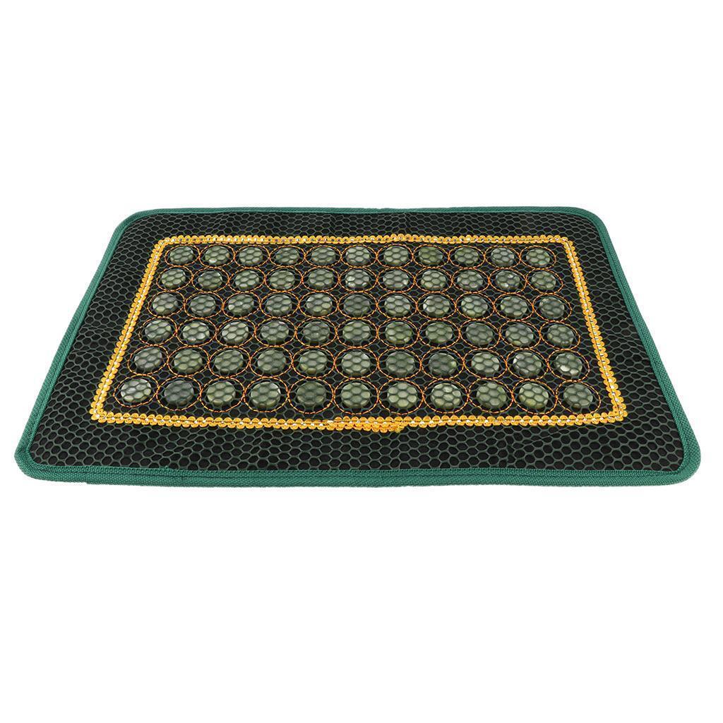 Jade Stone Cooling Summer Pillow Cover Chair Seat Mat for Car Office Home