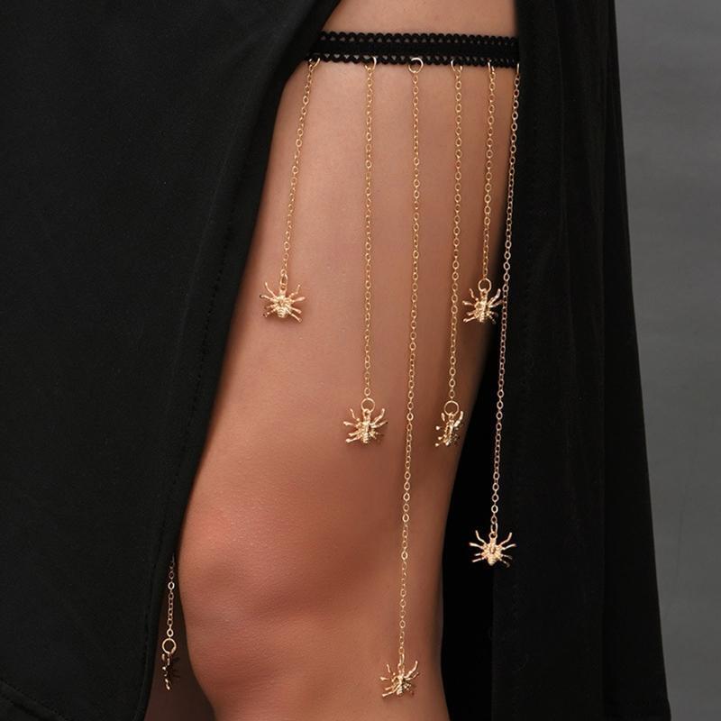 Fashion Long Tassel Leg Chain Women Gothic Style Thigh Chain Punk Jewelry