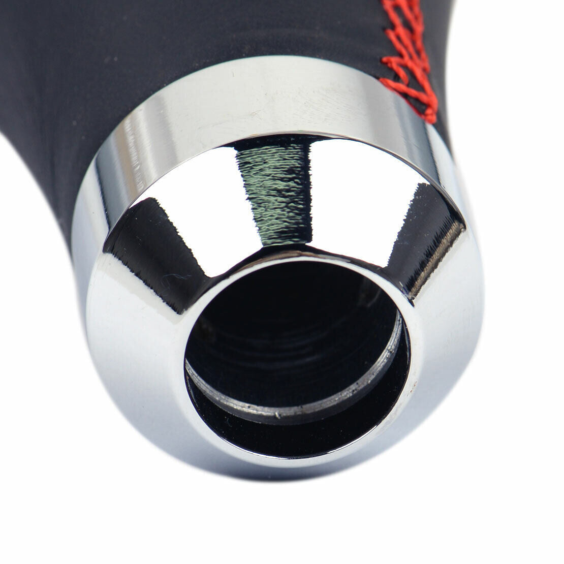 5 Speed Black Red Leather Manual Car Gear Shift Knob Shifter Lever Head Auto Li