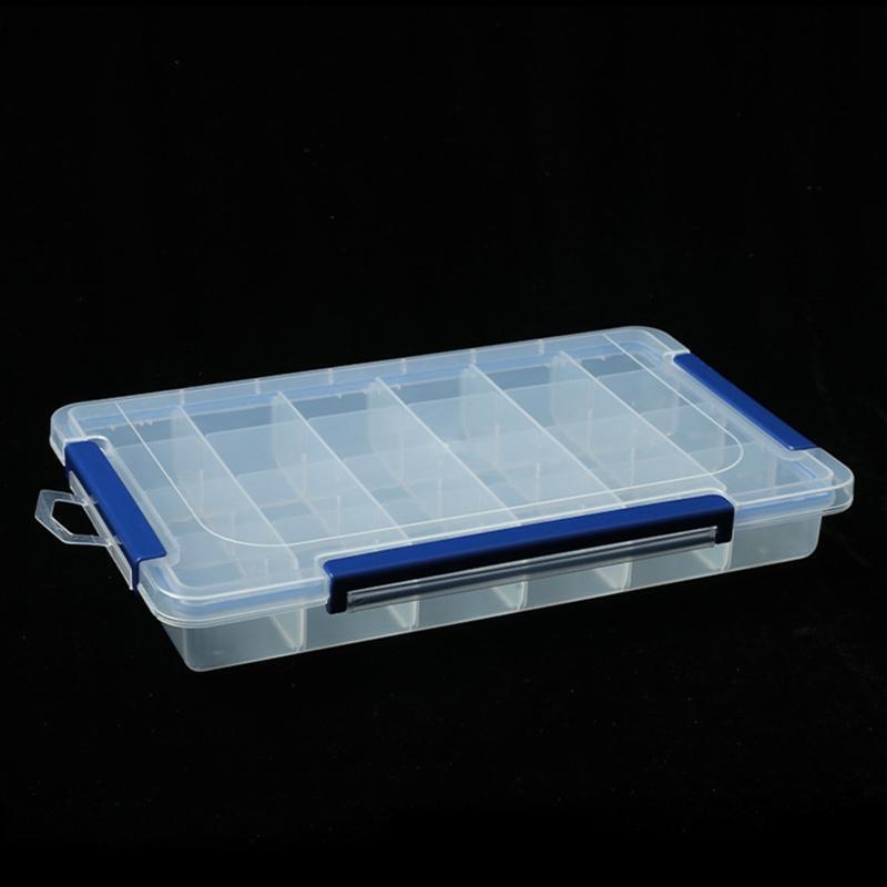Multifunctional Tools Organizer Box 24 Grids Plastic Jewelry Box with Dividers