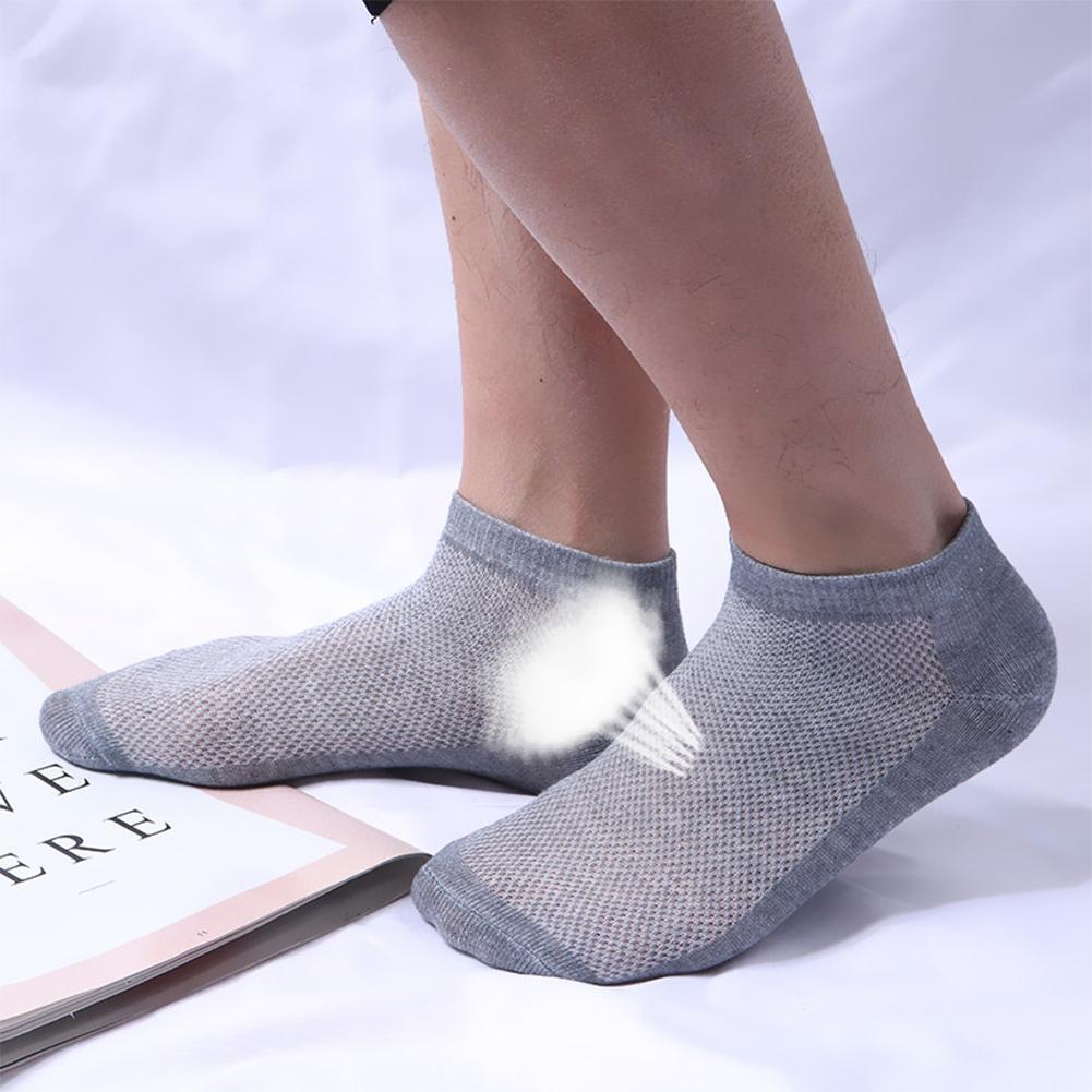 1 Pair Fashion Summer Women Ankle Socks Cotton Casual Boat Socks (Grey)