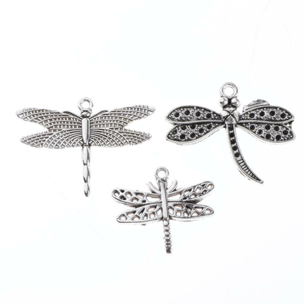 13x   Dragonfly Charms Pendants Jewelry Findings DIY Gifts Crafts