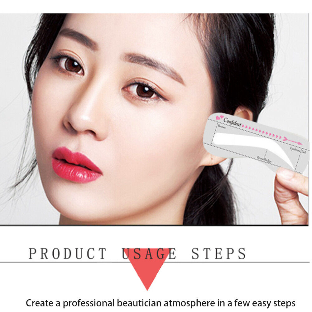 Eyebrow Stencil Grooming Shaper Durable Template Makeup Tools for Women