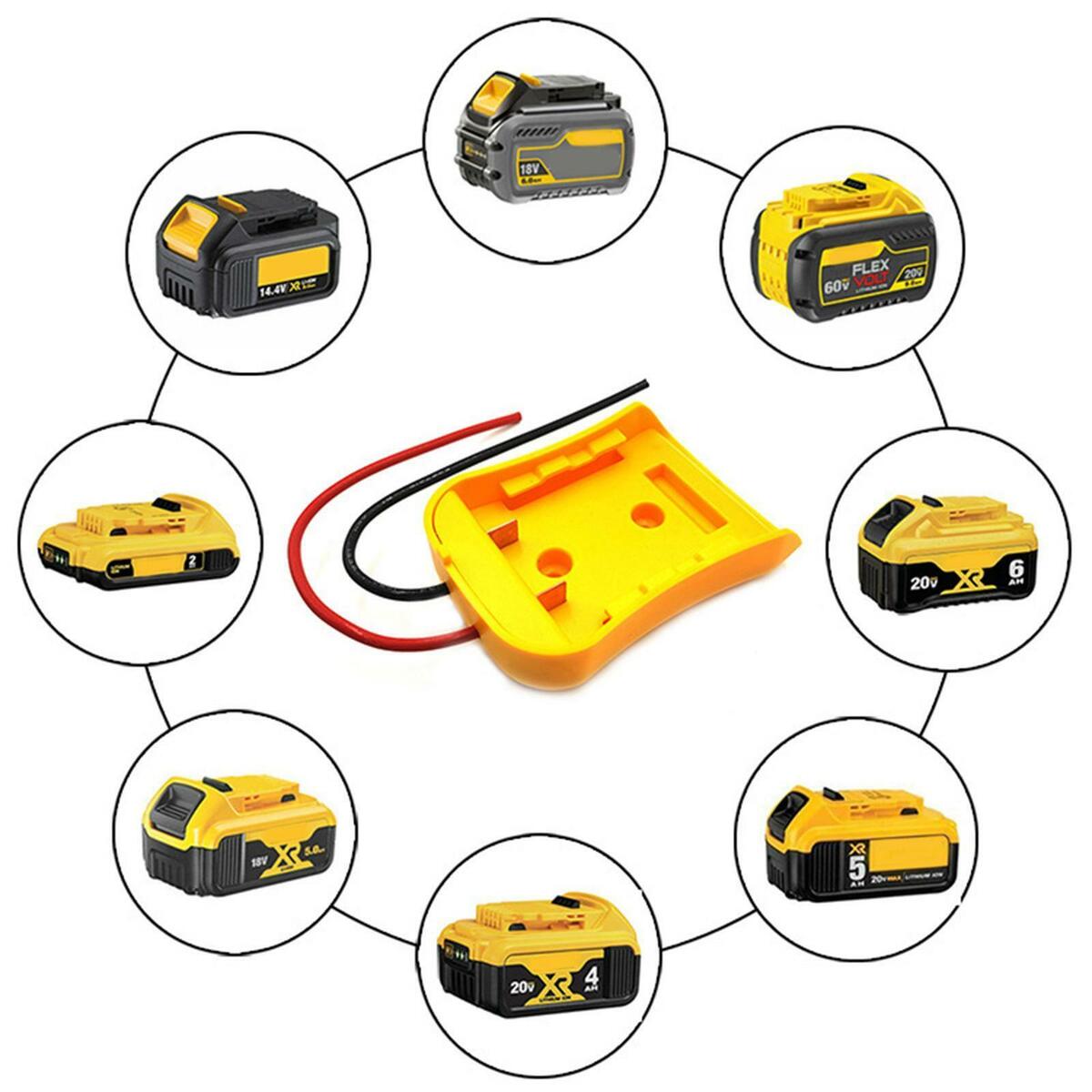 DIY Battery Adapter for 14. DCB140 DCB182 DCB200 DCB201 DCB203 DCB204