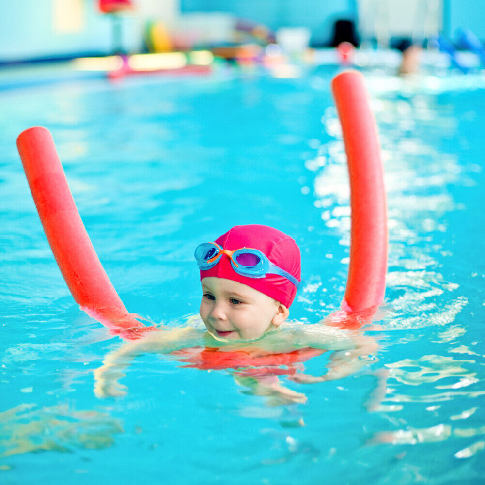 Swimming Pool Noodle Foam Hollow Water Float Aids Woggle Noodles (Red)