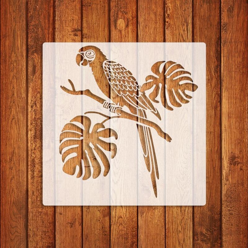 9Pcs Animal Stencils Set Graffiti Template Tools for Wood Canva Metal Furniture