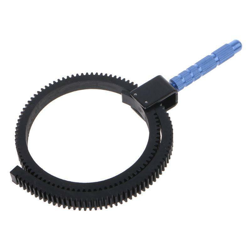 Adjustable Follow Focus Gear Ring Belt Aluminum Alloy Grip DSLR SLR Camcorder