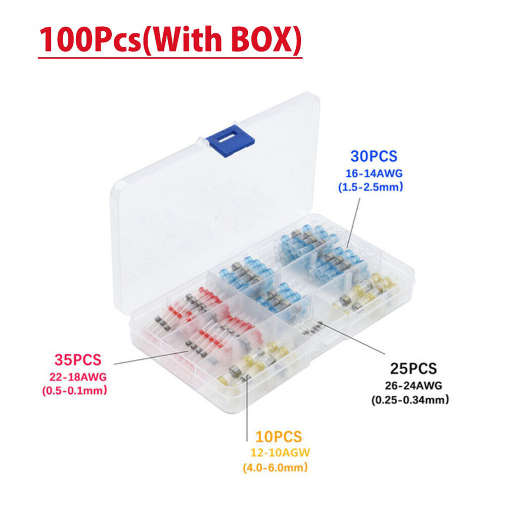 Thermal Shrinkage Wires Connector Waterproof Solder Heat Shrink (100pcs)