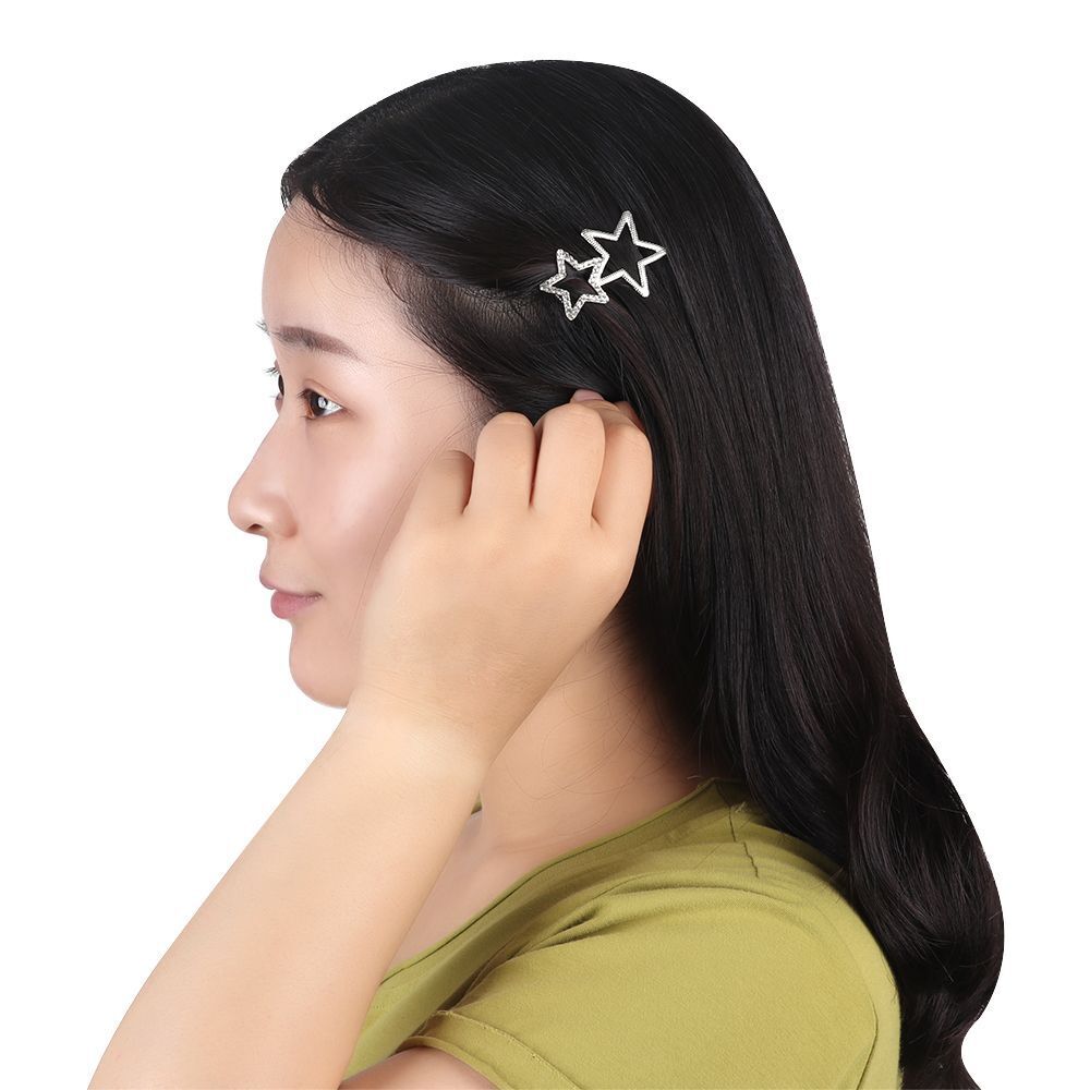 Women Ladies jewelry Metal Hair Clips Star Hairpin Hair Decorations Headwear