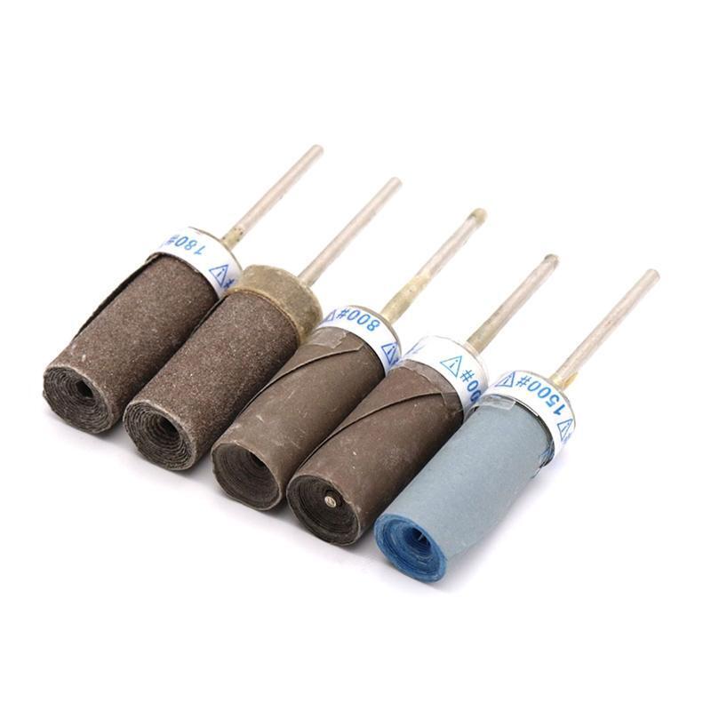 35 Pcs 2.35mm Shank Sanding Band Sand Paper Bar Grit 180 to 1000 for Rotary Tool