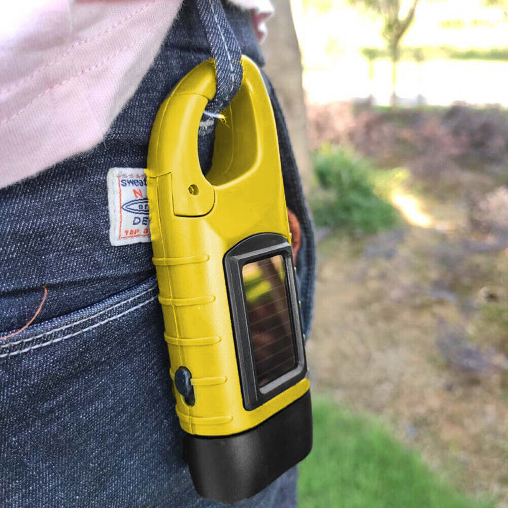 Hand Crank Solar Dynamo Torch Lamp Outdoor Emergency LED Flashlight (yellow