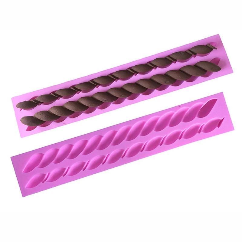 Rope Shaped Silicone Fondant Molds DIY Hemp Rope Chocolate Decoration Cake Decor
