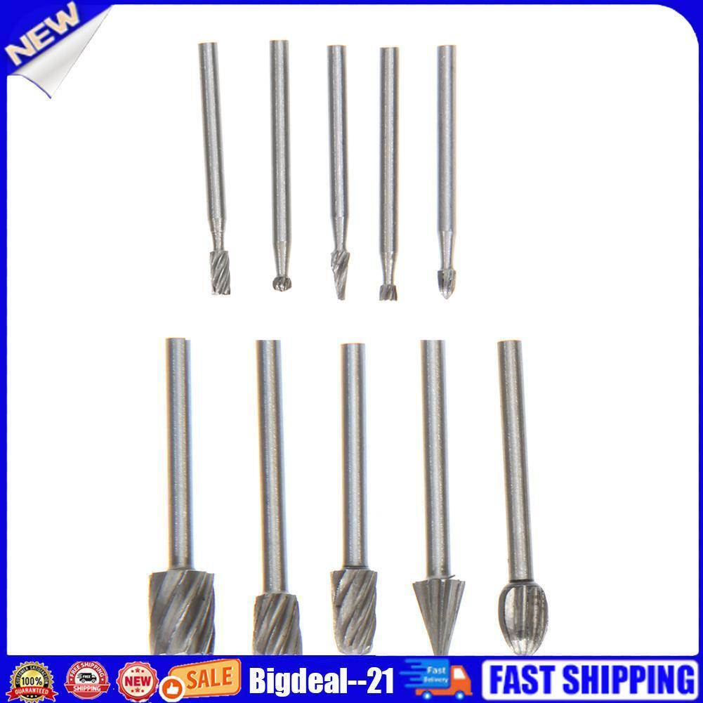 10pcs HSS Routing Router Bits For &Rotary,Engraving,Wood Working Tool