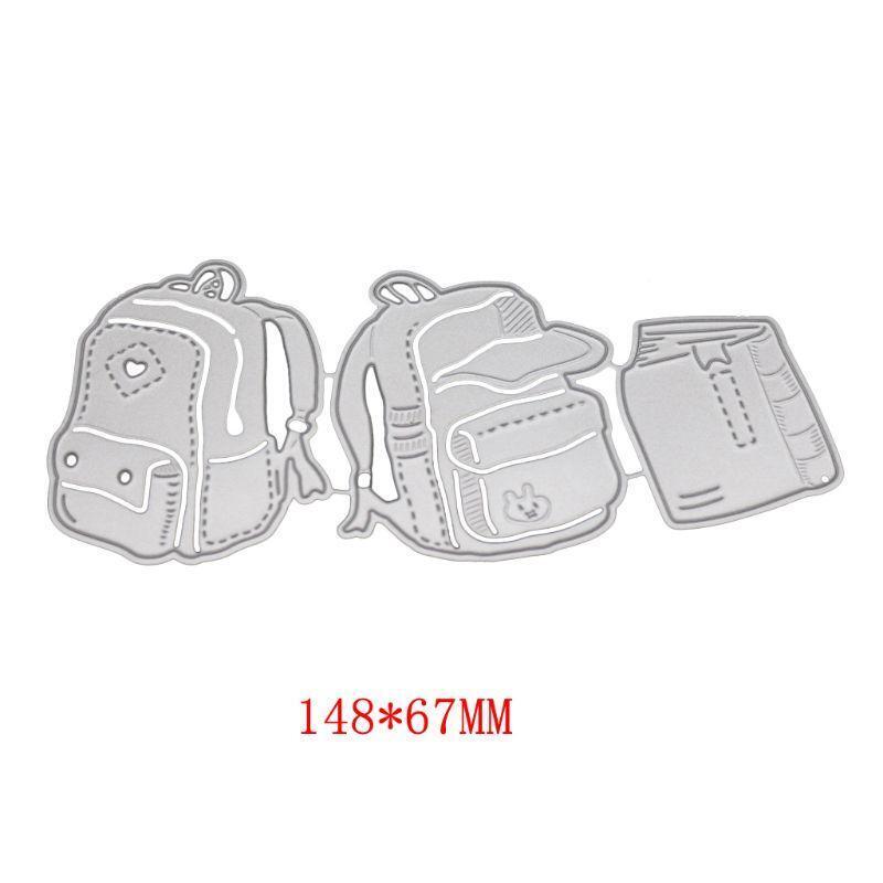 School Bag Backpack Metal Cutting Dies Stencil DIY Scrapbooking Album Stamp Card