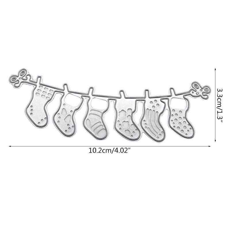 Christmas Sock Metal Cutting Dies Stencils Crafts Cards Cutting Die Cut