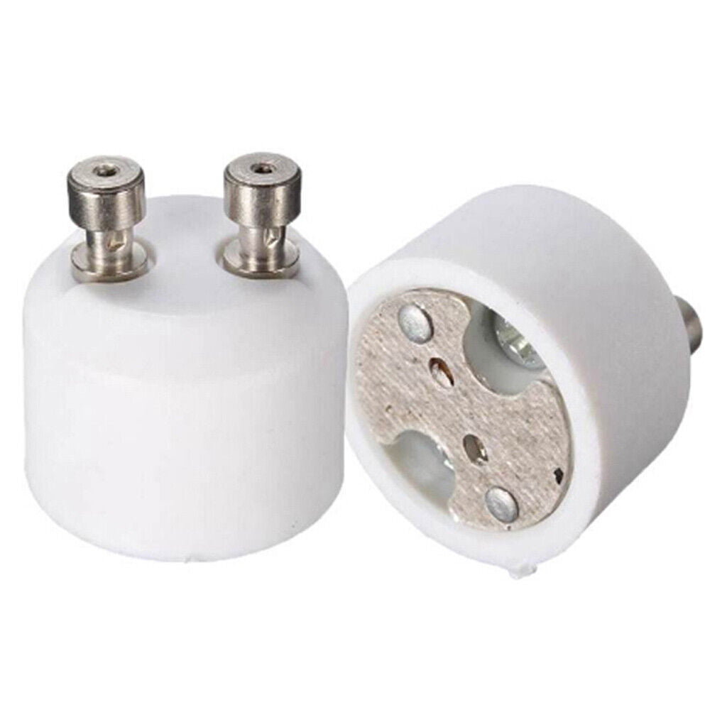 white color  GU10 to MR16 Adapter Lamp Fe &  Converter Socket