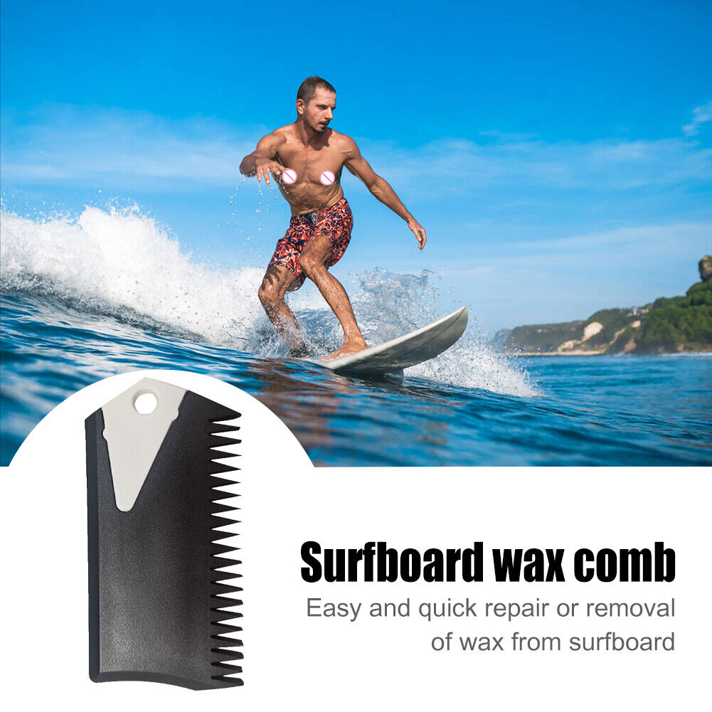 Surfwax Comb Surfboard Paddleboard SUP Surf Wax Removal Comb + Fin Key