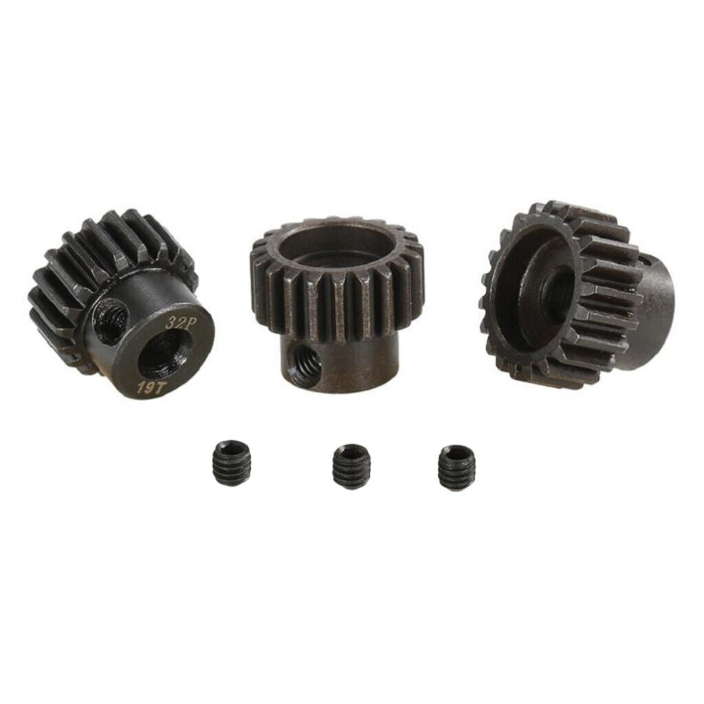 32DP 5mm 19T-21T Pinion 32DP Motor Gears Set fit For 1/8 RC Car DIY Accessories