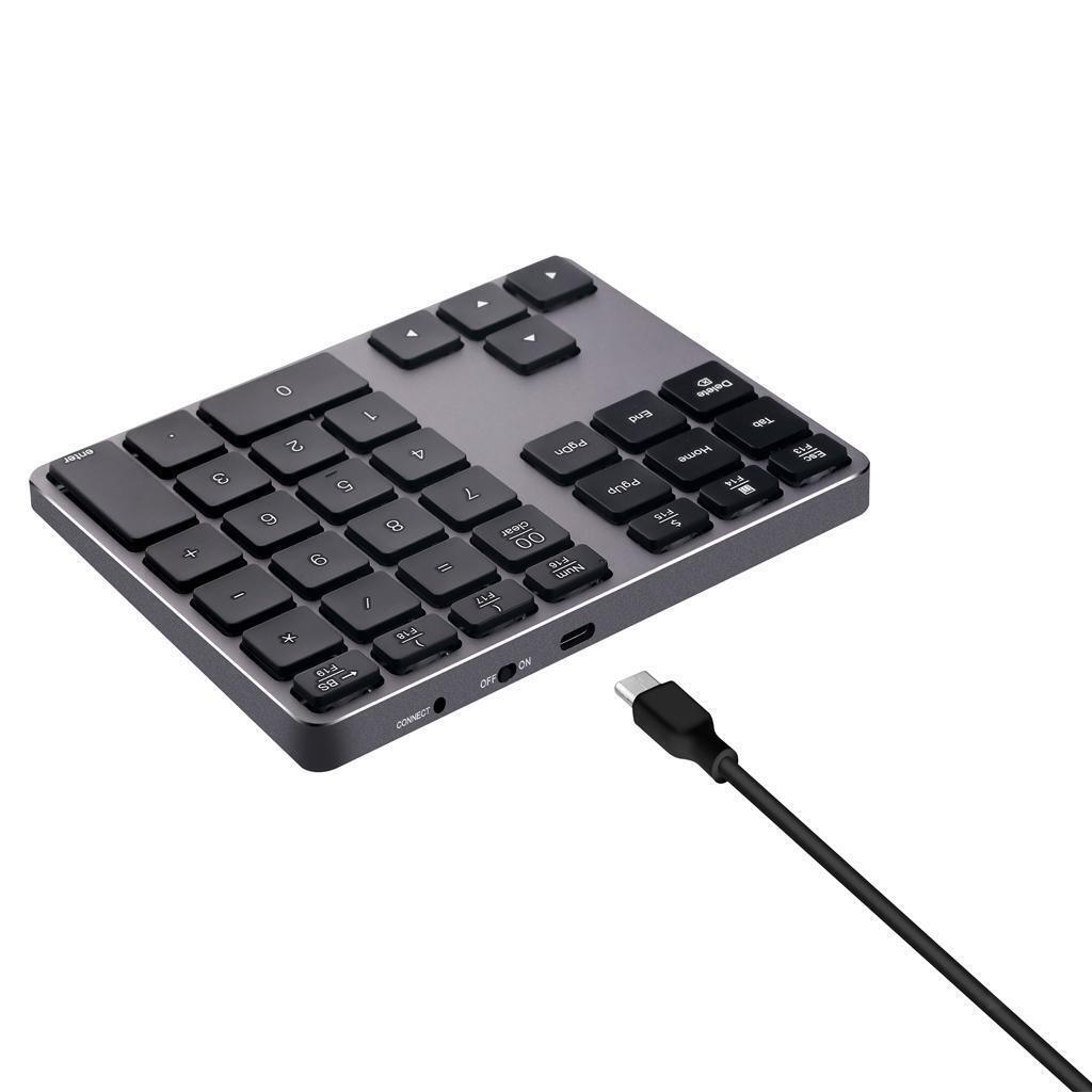 Wireless  Numeric Keyboard Rechargeable Battery 34 Keys Keypad