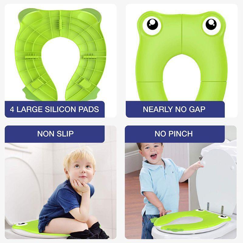 Foldable Potty Toilet Training Seat Portable Travel Toddler Toilet Seat with Bag