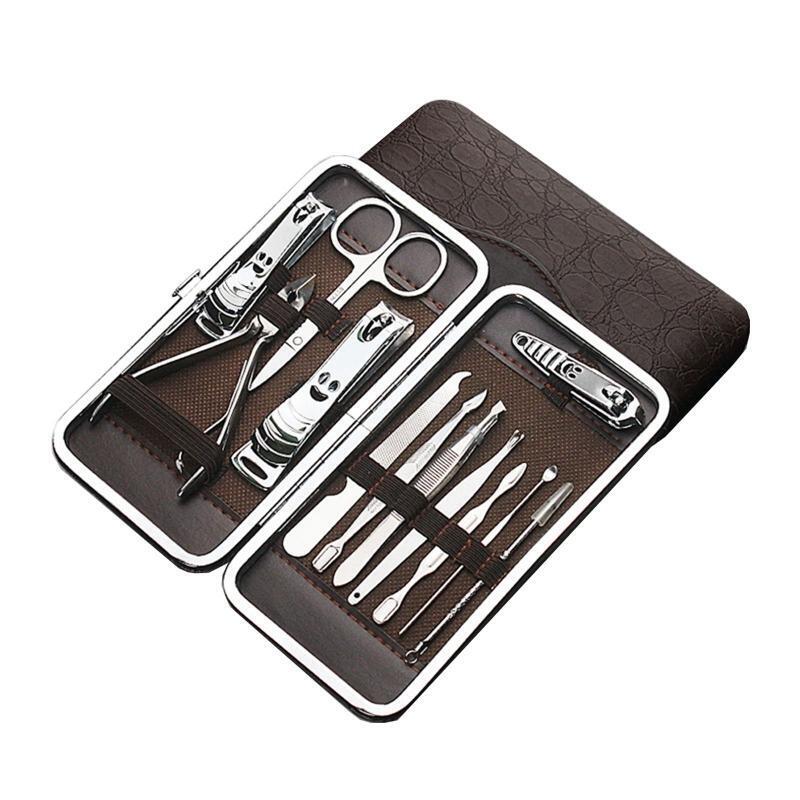 Manicure Set Pro Nail Clippers Kit Nail Care Tools Grooming Kit with Travel Case