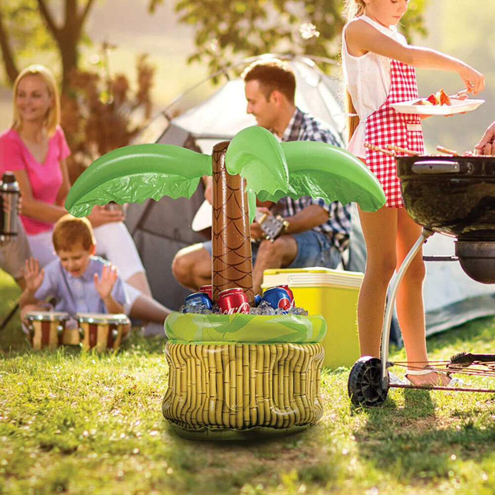 Beverage Cooler Storage Ice Pad Beach Party Inflatable Coconut Ice Bucket
